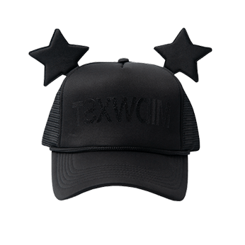 BLACK STAR TRUCKER HAT